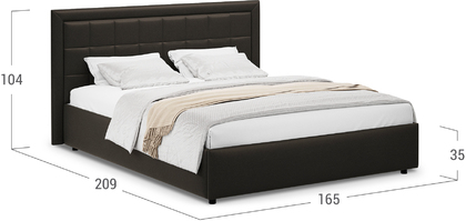 Кровать двуспальная Ноэми 140х200 Модель 1202